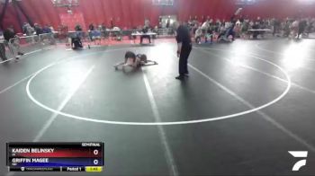 94 lbs Semifinal - Kaiden Belinsky, IA vs Griffin Magee, ND