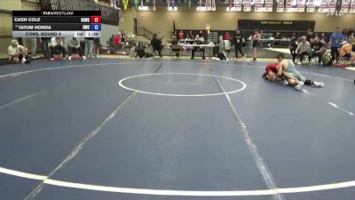 120 lbs Cons. Round 4 - Cash Cole, Big Game Wrestling Club vs Tatum Honda, Dubuque Wrestling Club