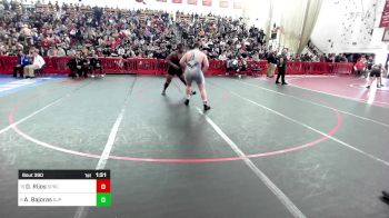 285 lbs Semifinal - Dominic Rijos, Springfield Central vs Alex Bajoras, Saint John's Prep