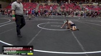 65 lbs Round 4 (6 Team) - Mackenzie Williamson, Nebraska Wrestling Academy vs Alexcia Duran, Midwest Misfitz Black