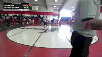 Girls 137 lbs Cons. Semi - Isadora Bobadilla, Red Bluff Girls vs Jayden Beck, Biggs Girls