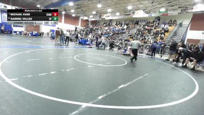 144 lbs Champ. Round 1 - Gabriel Valles, Baldwin Park vs Michael Kase, Chaminade