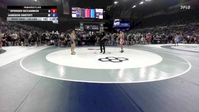 106 lbs Champ. Rd Of 64 - Spenser McCammon, IN vs Jameson Onstott, MI