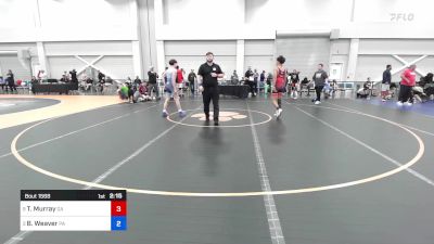 126 lbs C-semi - Ty Murray, Georgia vs Braiden Weaver, Pennsylvania