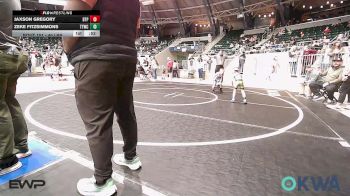 40 lbs Consolation - Jaxson Gregory, Tulsa Blue T Panthers vs Zeke Fitzsimmons, Team Tulsa Wrestling Club