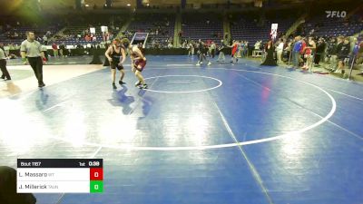 157 lbs Round Of 64 - Luke Massaro, Whittier vs Joshua Millerick, Taunton