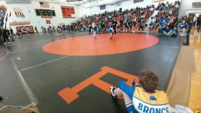 102-106 lbs Round 3 - Daxton Hoffman, Lander Middle School vs Abiel Torres, Lovell Middle School