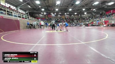 113 lbs Cons. Round 1 - Jayden Jewell, Franklin vs James Brown, Columbus North