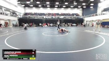 133 lbs Quarterfinal - Johnathan Woods, Bakersfield College vs Isaac Mendoza, Cerritos