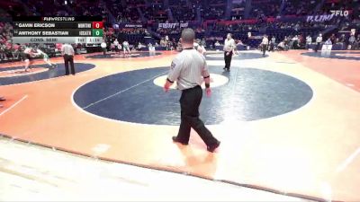 2A 285 lbs Cons. Semi - Anthony Sebastian, Elmhurst (IC Catholic) vs Gavin Ericson, Lombard (Montini)