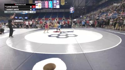 113 lbs Cons. Sub-semis - Layne Martin, MI vs Jarrett Smith, MI