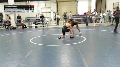 132 lbs Round Of 64 - Jacob Campbell, AR vs Brenden Jorden Agcaoili, NV