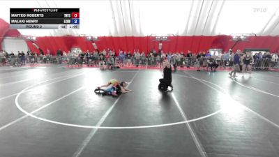 59 lbs Round 2 - Matteo Roberts, Team Nazar Training Center vs Malaki Henry, La Crosse Area Wrestlers