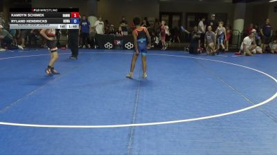 84 lbs Cons. Sub-semis - Kamdyn Schimek, Hammerhead vs Ryland Hendricks, Red Cobra Wrestling Academy