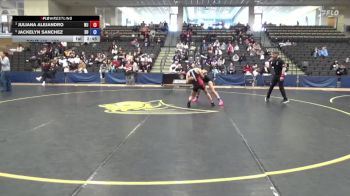 103 lbs Cons. Semi - Jackelyn Sanchez, Schreiner University vs Juliana Alejandro, William Jewell College