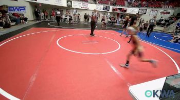 49-52 lbs Rr Rnd 5 - Johnny Weisinger, Wyandotte Youth Wrestling vs James Evans, Bartlesville Wrestling Club