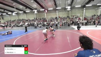 102 lbs Consi Of 4 - Samuel Gonzalez, Sierra Grande Panthers vs Junior Mendoza, Cyclones Wrestling