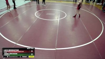 132 lbs Cons. Semi - Aiden Erickson, Minnesota vs Jack Bridenstine, Coon Rapids Mat Bandits Wrestling Club