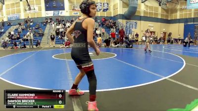 68 lbs Round 2 (8 Team) - Wilder Lopez, Garrett Wrestling Club vs Jayce Ost, Oak Hill Wrestling Club