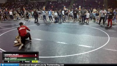 86 lbs 1st Place Match - Silas Chavez, Pomona Wrestling Club Colorado vs Gannen Majka, Black Fox Wrestling Academy