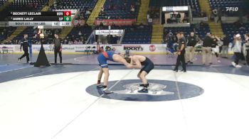 144 lbs 3rd Place - Beckett Leclair, West Springfield vs James Lally, Saint John's Prep