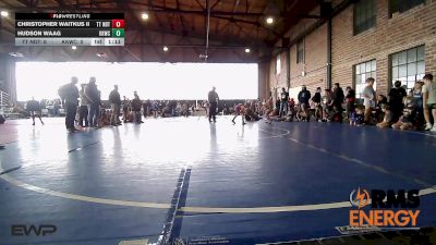 58 lbs Rr Rnd 4 - Christopher Waitkus II, Team Tulsa NDT vs Hudson Waag, Keystone Kids Wrestling Club