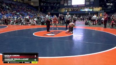 140 lbs Semifinal - Natalie Corona, McHenry vs Madeline Zerafa-Lazarevic, Schaumburg (H.S.)