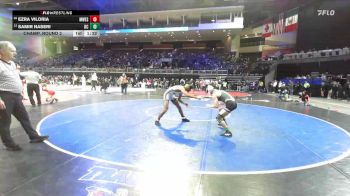 120 lbs Champ. Round 2 - Ezra Viloria, Merrill West vs Samir Naseri, Del Campo