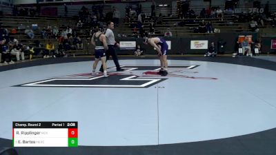 133 lbs Champ. Round 2 - Eric Bartos, Mercyhurst vs Ryan Ripplinger, McKendree