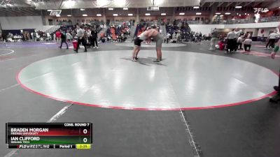 285 lbs Cons. Round 7 - Ian Clifford, Indiana Tech vs Braden Morgan, Friends University