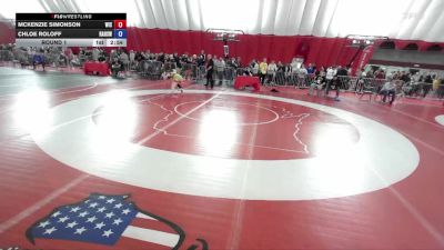 110 lbs Round 1 - McKenzie Simonson, Wisconsin vs Chloe Roloff, Reedsburg Area High School Wrestling