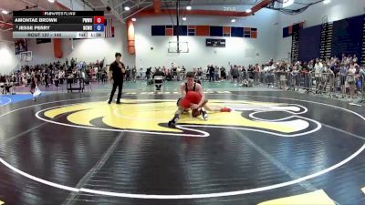 140 lbs Quarterfinal - Amontae Brown, Prince William Wrestling Club vs Jesse Perry, Bath County Wrestling Club