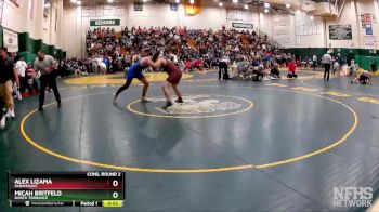 182 lbs Cons. Round 2 - Alex Lizama, Paramount vs Micah Britfeld, North Torrance