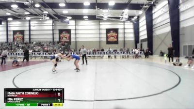 104-107 lbs Quarterfinal - Maia Faith Cornejo, Inderkum vs Mia Perez, Davis Senior