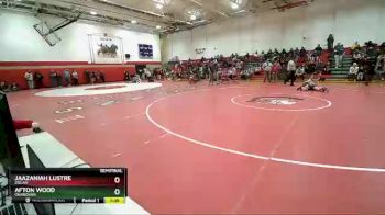 115 lbs Semifinal - Jaazaniah Lustre, Zillah vs Afton Wood, Okanogan