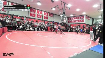 120 lbs Consi Of 8 #2 - Javion Lang, Okmulgee vs Conner Brown, Tulsa Hale