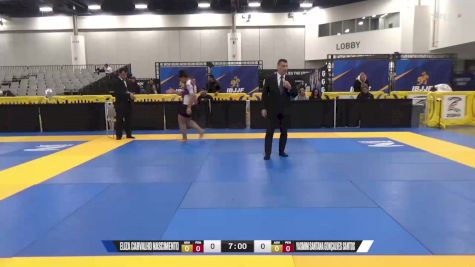 Yasmim Santana Gonçalves Santos vs Eliza Carvalho Nascimento 2024 World IBJJF Jiu-Jitsu No-Gi Championship