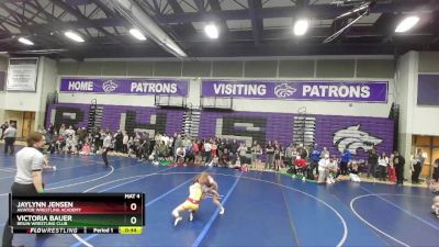 92-98 lbs Round 1 - Jaylynn Jensen, Aviator Wrestling Academy vs Victoria Bauer, Bruin Wrestling Club