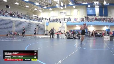 120 lbs Cons. Round 6 - Wyatt Christensen, Syracuse vs Kimball Parry, Star Valley