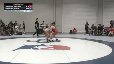 71 kg Quarters - Gregory Torosian, World Team Training Center vs Diego Valdiviezo, Poway High School Wrestling