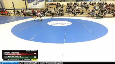 141 lbs Champ. Round 1 - Ethan Harsted, Wheaton College (Illinois) vs Cooper Peterson, University Of Wisconsin-Stevens Point
