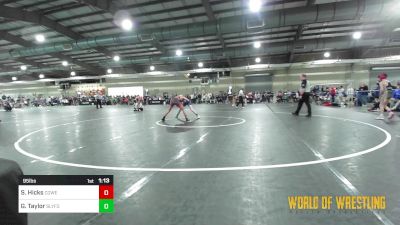 95 lbs Round Of 32 - Sonny Hicks, Coweta Tiger Wrestling vs Grant Taylor, SlyFox Wrestling Academy