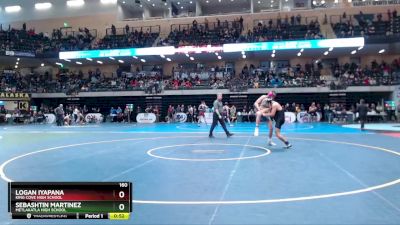 160 lbs Cons. Round 1 - Sebashtin Martinez, Metlakatla High School vs Logan Iyapana, King Cove High School