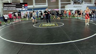106 lbs Cons. Round 2 - Emillio Peterson, Idaho vs Ikaika Alcantara, Nevada
