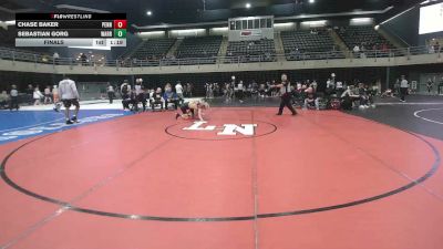 135 lbs Final - Chase Baker, Pennsville Township vs Sebastian Gorg, Warrenton