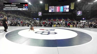 105 lbs Champ. Rd Of 16 - Sarissa Tucker, VA vs Christina Estrada, CA