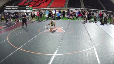 74 lbs Semis - Madix Cantrell, Oregon vs Mason Weight, Oregon
