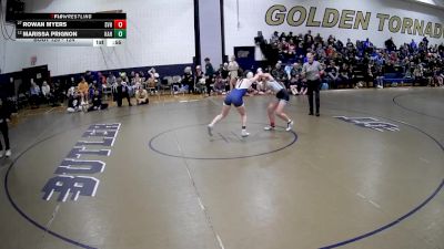 124 lbs Cons. Round 2 - Rowan Myers, Seneca Valley Hs vs Marissa Prignon, Kiski Area Hs