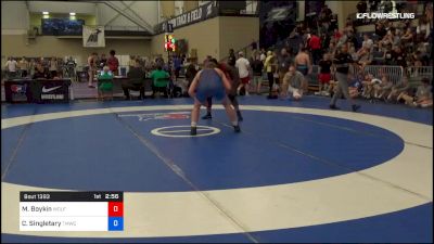 97 kg Rr Rnd 2 - Michael Boykin, Wolfpack Wrestling Club vs Chase Singletary, TMWC/Ohio RTC