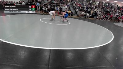 157 lbs Champ. Round 2 - Billy Gadwood, Mill Valley vs Evan Moore, Tuttle High School